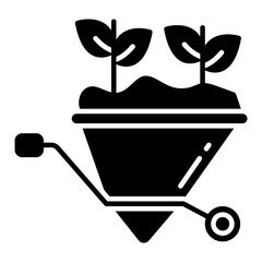 Wall Mural - Modern design icon of mulch