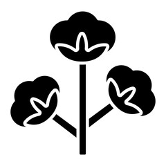 Wall Mural - Modern design icon of cotton flower 