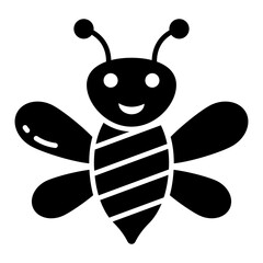 Wall Mural - A unique design icon of bumblebee 