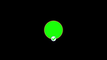 Animation Tiktok Follow Account With Green screen for social media post black background and 4k video.