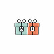 © ASyen - Two gift boxes with tags, one green and one orange.