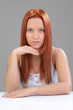 © zhagunov_a - Portrait of young red-haired woman with natural beauty