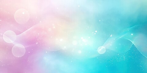 Wall Mural - Dreamy abstract with soft pastel hues and bokeh lights, ethereal and airy