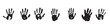 © Massale - handprint paint ink hand stain trace hand shape with