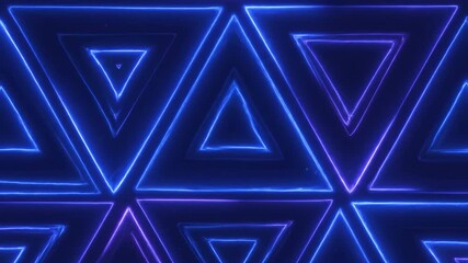 Wall Mural - Pulsating Triangular Pattern Moving Abstract Seamlessly Looping Background pulsating triangular pattern, motion graphics, effect