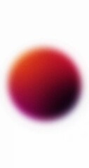Wall Mural - Abstract gradient backgrounds. Looping animation of a shifting  orange, red and violet sphere on white background
