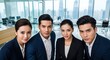 © Kristhai - Professional Asian Business Team in Modern Office Representing Corporate Leadership Teamwork and Professional Success Concept