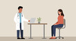 © AI_ID - Doctor consulting patient about medical concerns, offering diagnosis and providing healthcare advice