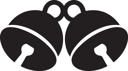Christmas bell icon symbol vector