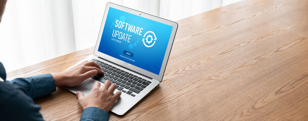 Software update on computer for modish version of device software upgrade