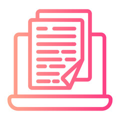 Wall Mural - ebook gradient icon
