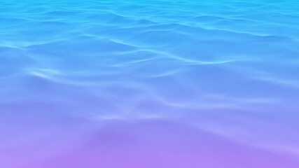 Wall Mural - Seamlessly looping video of gentle abstract waves with a smooth color gradient transitioning from sky blue to soft purple liquid, sky blue, tranquil