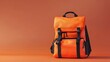 © subir - Modern orange travel backpack design high resolution picture