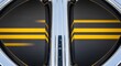© Sugewol - Futuristic chrome vehicle detailing with vibrant yellow speed lines