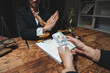 © crizzystudio - Lawyer refusing money for illegal bribe or corruption