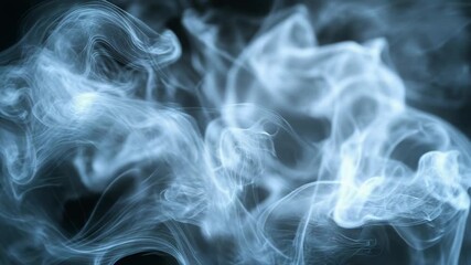 Wall Mural - Blue smoke flowing creating abstract atmospheric texture background
