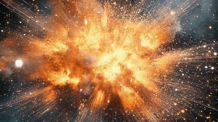 Wall Mural - Universe big bang explosion creating new energy particles