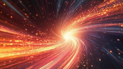 Wall Mural - Abstract light vortex showing fast speed energy movement