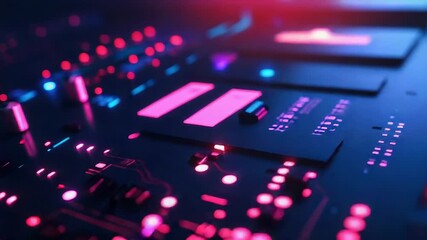 Wall Mural - Electronic circuit board showing data processing technology