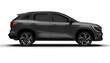 © ardasavasciogullari - A 3D render of a hybrid grey C-SUV displaying its full right side on a transparent background, showcasing sleek curves and eco-friendly innovation