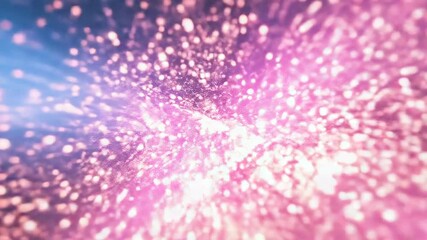 Wall Mural - Cosmic explosion creating glittering particles in deep space