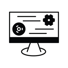 Wall Mural - Software Development icon with white background vector stock illustration