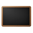 © Imran - Blank wooden framed blackboard isolated on a black background