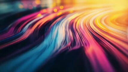 Wall Mural - Abstract speed light trails creating futuristic data flow