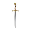 © yendisupiandi - Ornate medieval sword with intricate hilt detail,isolated for versatile graphic implementation