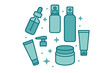 © icon_art - Assortment of cosmetic and beauty products for daily skin care and personal hygiene routine
