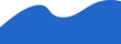 © Sasha - Header shape design for banner. Abstract blue border element. Wavy template frame for website. Bottom and divider form and separator