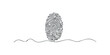 © Maestro - Minimalist fingerprint line art on white