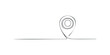 © Maestro - Minimalist line drawing of a location pin marker