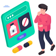 Wall Mural - Trendy vector design of medical website