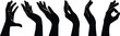 © Mehwish - free hands holding collection vector silhouette illustration