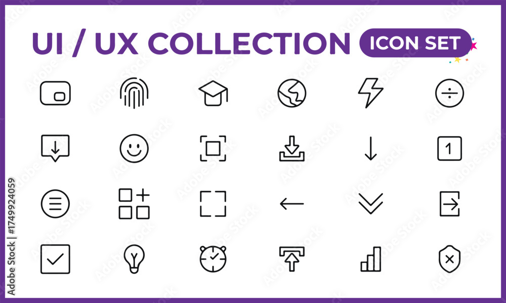Best collection of ui ux icon set, user interface icon set collection ...