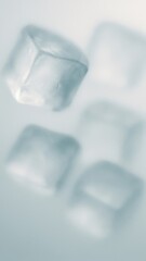Wall Mural - Minimalist ice cube abstract wallpaper for mobile