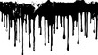 © Song Long - Abstract dripping black paint on white background. Black dripping paint isolated on white background. Dark dripping liquid abstract art. Dark liquid drips downwards, with a glittery, reflective