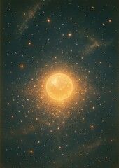 Wall Mural - Luminous celestial night sky