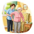 © Binti - Assisting Elderly Woman - A Caregivers Gentle Support in Daily Life.