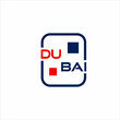 ©  K REEM STUDIO - Design the word 'Dubai' with a square concept.