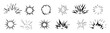 © MR.AK - Cartoon comic element speed effect doodle line set.  Vector illustration