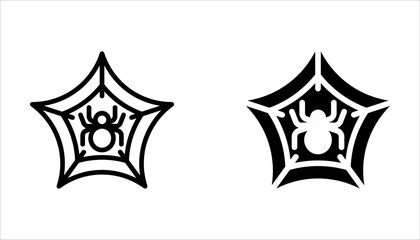 Spider web icons set. Cobweb icon. halloween concept on white background