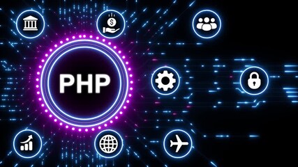 PHP Hypertext Preprocessor Programming Language Concept with Digital Network coding development
