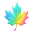 © Rawpixel.com - PNG Colorful maple leaf illustration