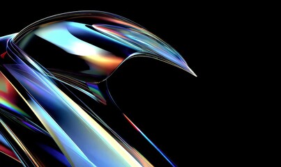 Wall Mural - Explore the captivating world of 3D abstract art.
