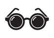© Bismillah - Round glasses icon, Round glasses solid vector