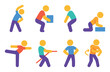 © Oleg - Back Exercise Icons