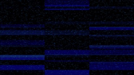 Wall Mural - Glitchy Digital Noise: Abstract Blue Pixelated Data Stream