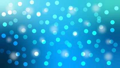 Wall Mural - Blue Bokeh Glow – Abstract Light Circle Gradient Background. blue bokeh abstract background